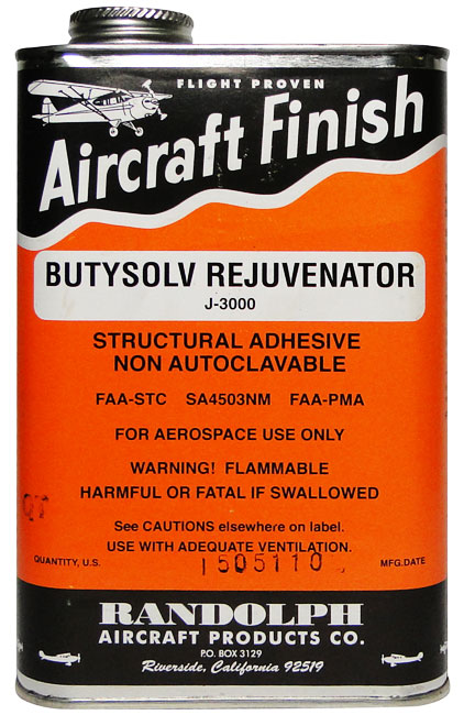randolph butysolv rejuvenator from aircraft spruce